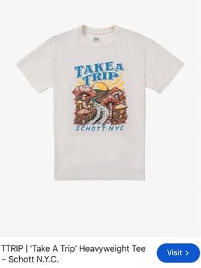 Schott N.Y.C. Take a Trip T shirt M
